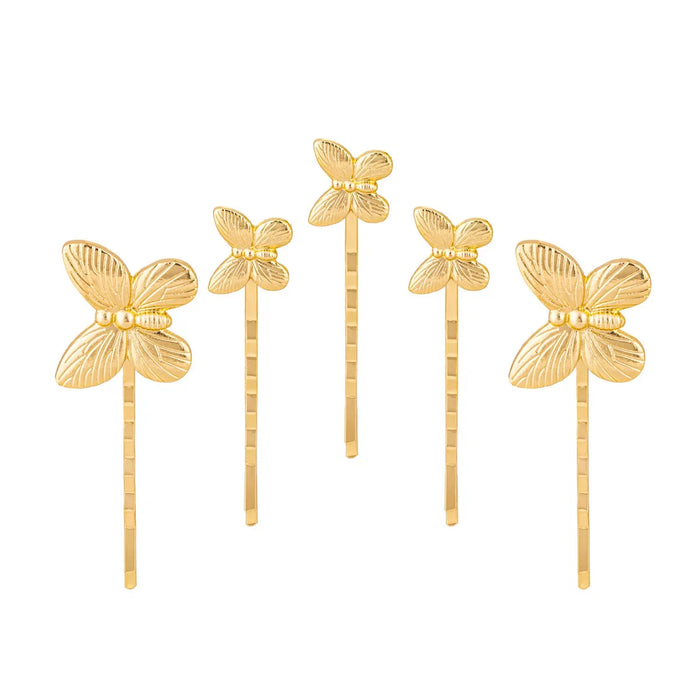 Wholesale Jewelry Fashion Alloy Butterfly Headpiece Hair Clip Set Hair Accessories