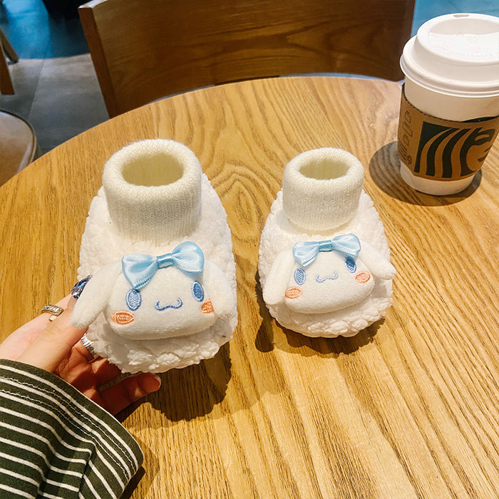 Wholesale Baby shoes and socks in autumn and winter warm soft soles