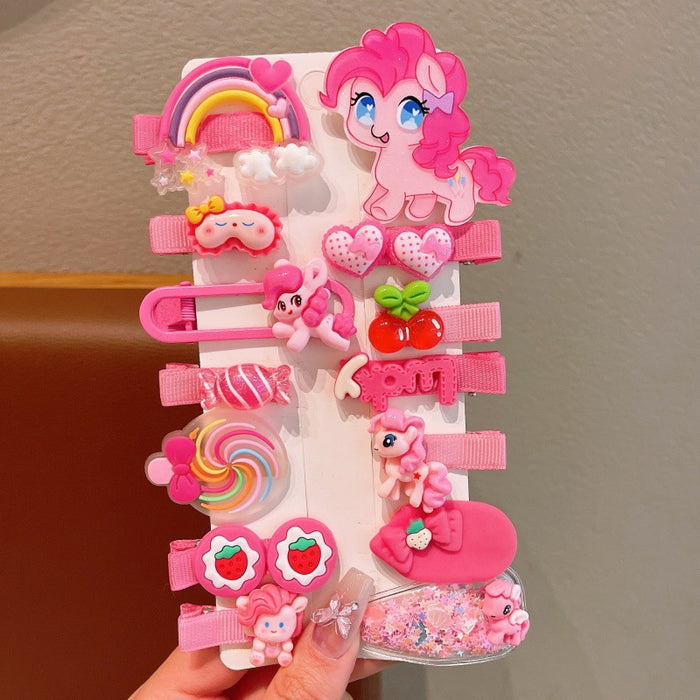 Wholesale Children's Hair Clip Cute Pony Polly Hair Accessories Cartoon Bangs Clip Little Girl's Hair Clip Girl's BB Clip Baby's Headwear