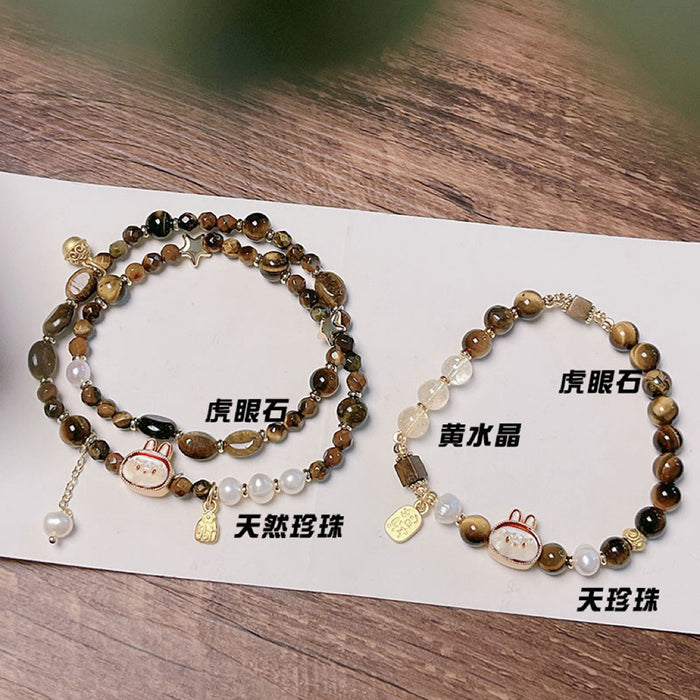 Wholesale Tiger Eye Stone Bracelet for Women Bracelet,  Niche Versatile Cute Fashion Jewelry