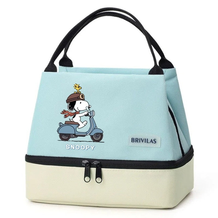 Wholesale Cartoon Cute Print Double-Layer Insulated Bag  Handbags