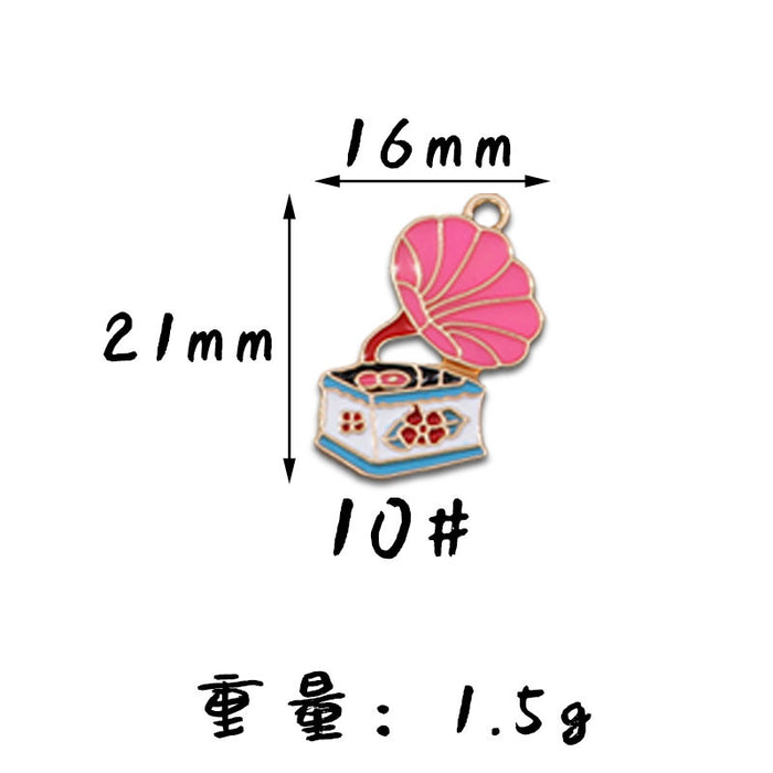 Wholesale 10pcs Nostalgic sewing machine twenty-eight Rod diy alloy oil earrings pendant key chain pendant jewelry accessories