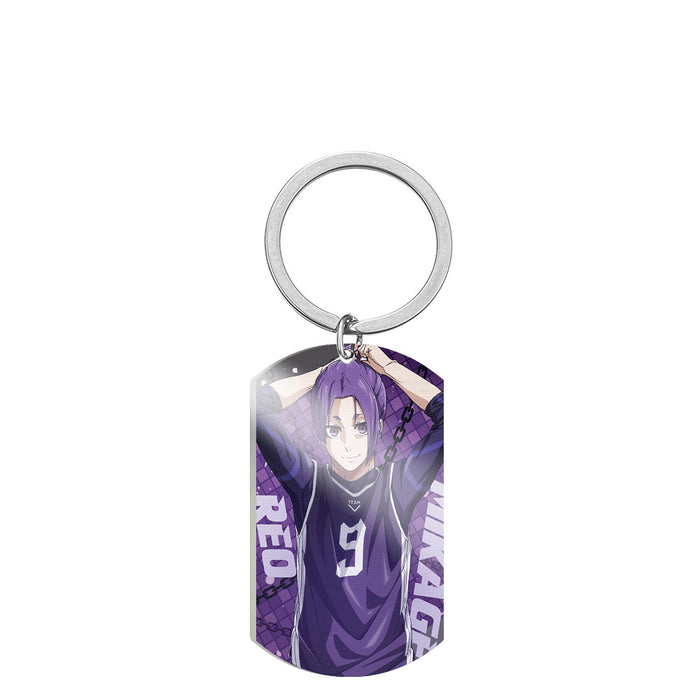 Wholesale Cartoon Color Printing Stainless Steel Keychain JDC-KC-HuanYu030