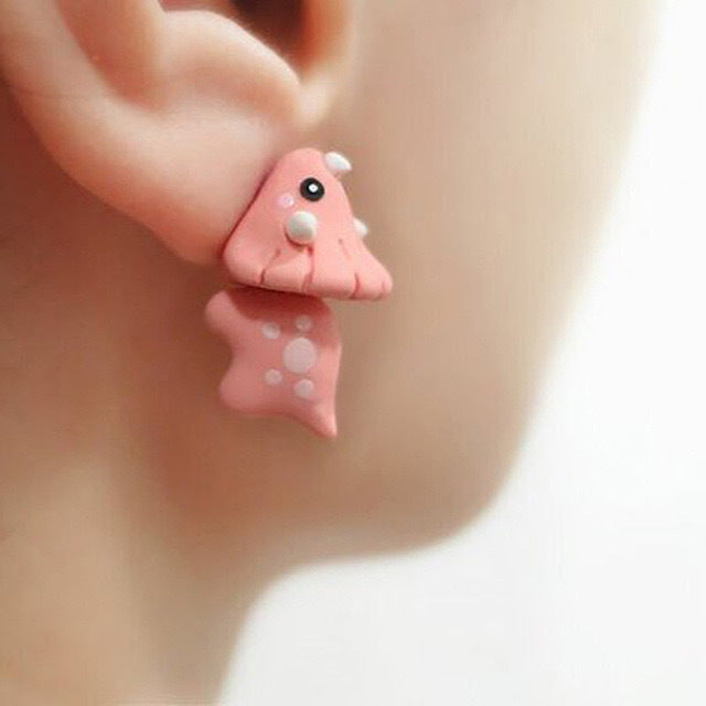 Wholesale Ear studs, ear accessories, spray painted, cute, mini