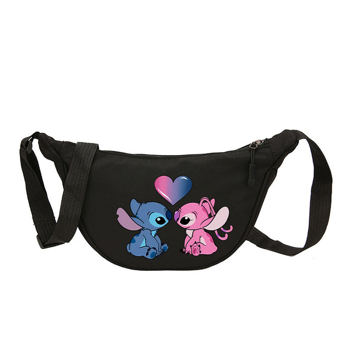 Wholesale Cartoon Print Nylon Crossbody Bag Women' s Bag Dumpling Bag Lightweight Simple Commuting