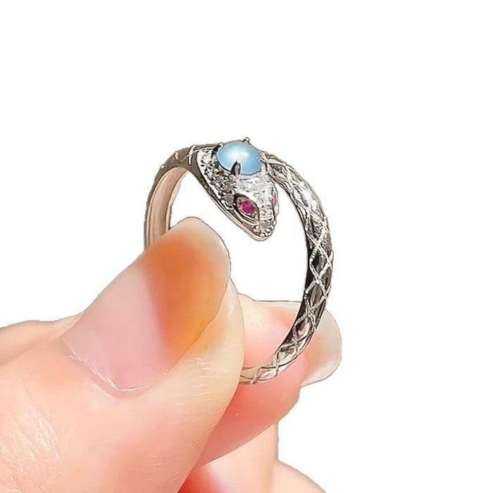 Wholesale Vinegar Diamond Ring Women's Year of the Snake Design Accessories