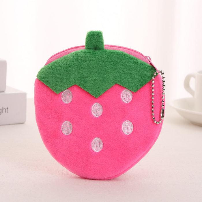 Wholesale Orange Pineapple Fruit Cute Cartoon Plush Coin Purse JDC-WT-SM007