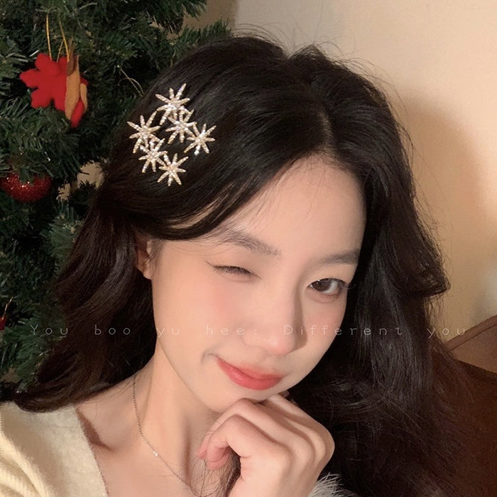 Wholesale   Star Hairpin Women's Bangs Clip All-match Hairpin Clip Headwear  Clip Refined Front Clip