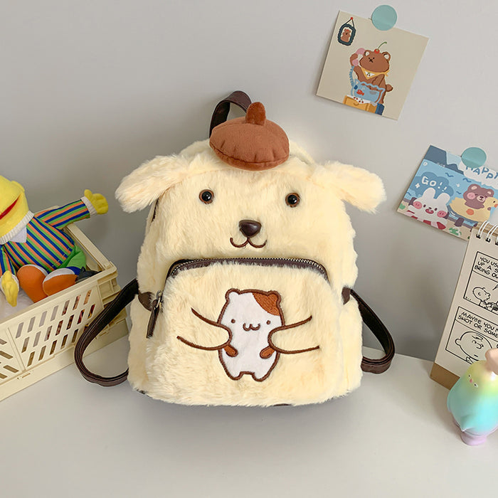 Wholesale Cartoon Cute Kitten Plush Backpack JDC-BP-ZeZ003