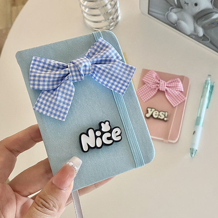 Wholesale Stylish Bow Design Pocket Notebook for Students and Children Boutique Gift