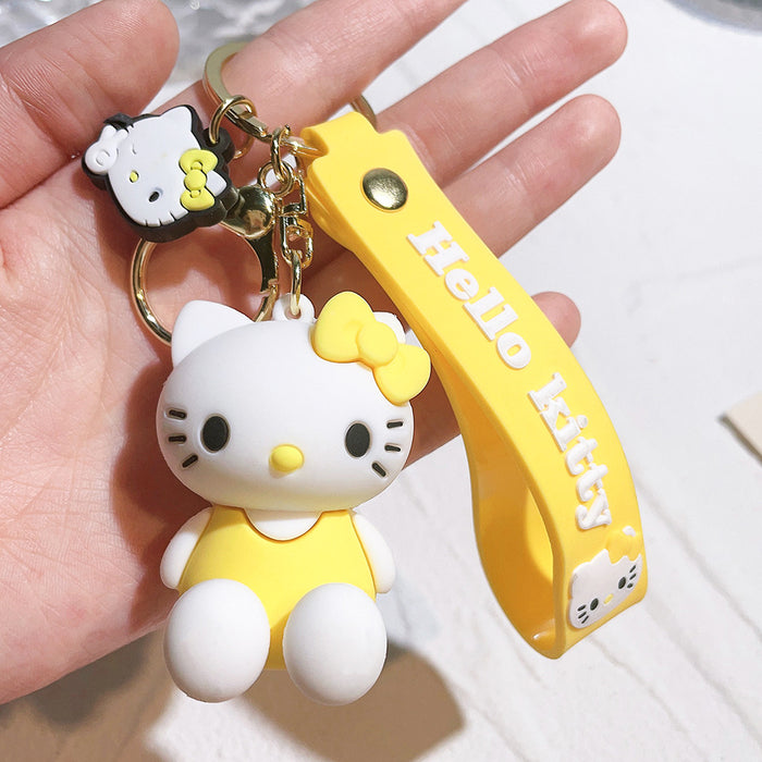 Wholesale Keychain silicone doll car key pendant small gift backpack pendant