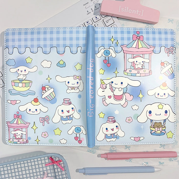 Wholesale 5pcs A5 Leather Notebook Blue Leather Cover Diary NoteBook