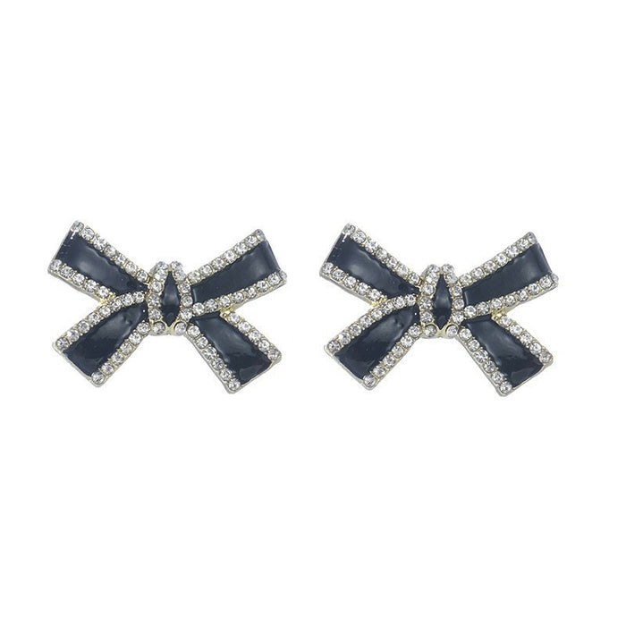 Wholesale Silver needle bow earrings cute earrings earrings earrings earrings versatile temperament