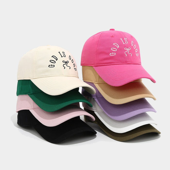 Wholesale Women' s baseball cap with letter and butterfly embroidery also suitable for men