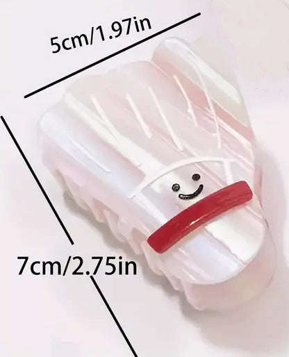 Wholesale Sports style table tennis racket shark clip grab clip cartoon ponytail clip girl hairpin