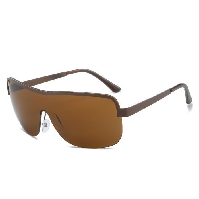 Wholesale Half frame sunglasses riding windproof integrated sunshade glasses