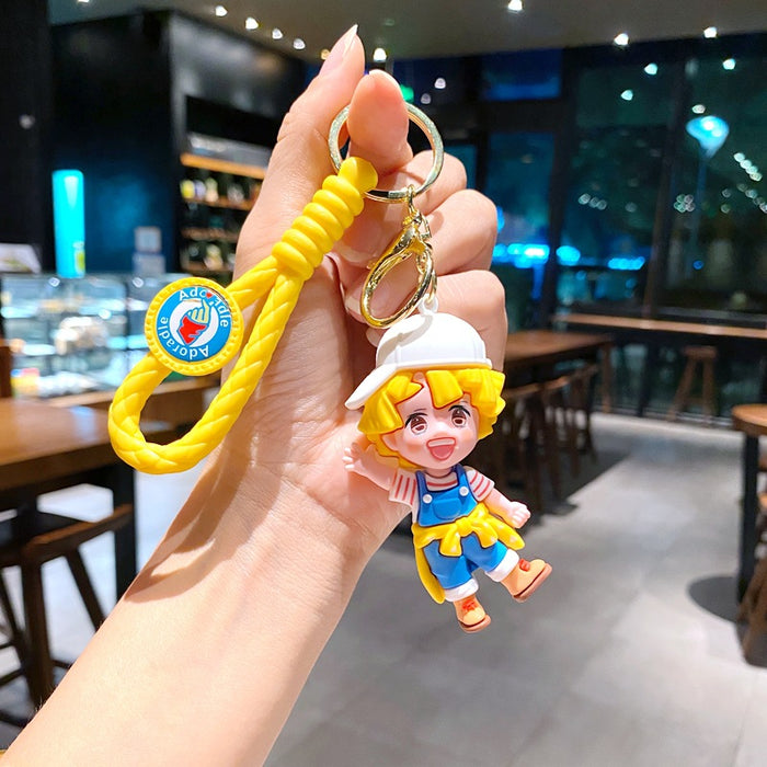 Wholesale Cartoon Doll Bag Pendant Car Key Chain Doll Machine Small Gift