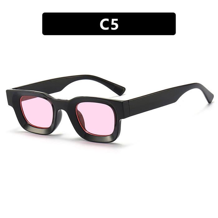 Wholesale Fashion Sunglasses New Square Narrow Frame Sunglasses Street Photography Style Sunglasses Premium Sense