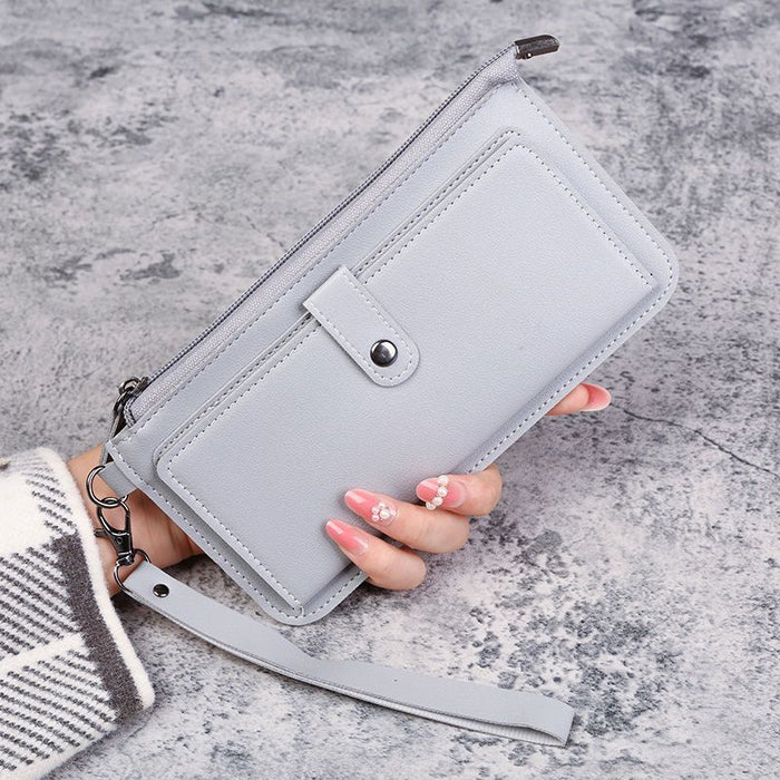 Wholesale Chic Urban Simplicity PU Wallet for Women Solid Color with Coin Pocket Daily Use Accessory MOQ≥3