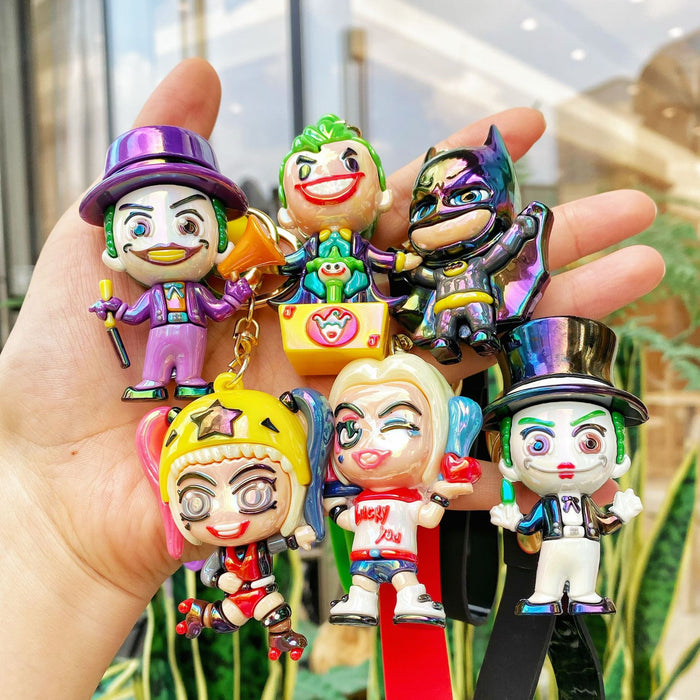 Wholesale Cute and quirky silicone cartoon keychains