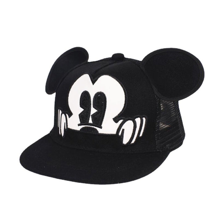 Wholesale Children's embroidered baseball cap with big ears and cute cartoon flat edge hat