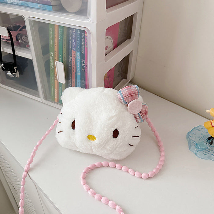 Wholesale Tote backpack cartoon travel large capacity plush bag for women