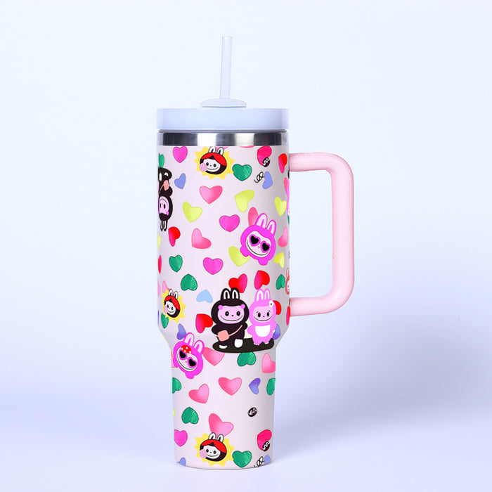Wholesale 40oz car cup creative second generation thermos cup straw ice water cup
