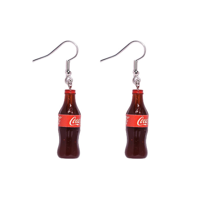 Wholesale Fun Resin Drink Earrings JDC-ES-Xunt002