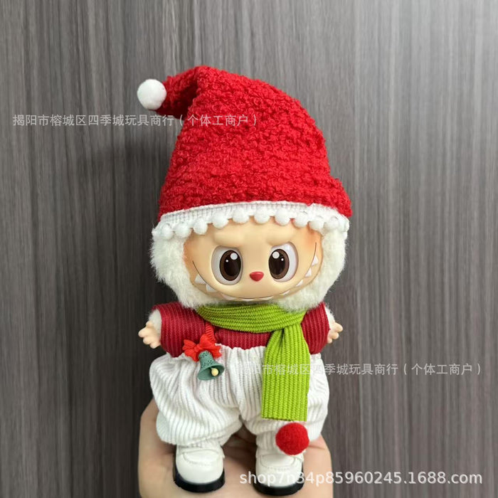 Wholesale Only the clothing keychain dolls Christmas outfit sets.