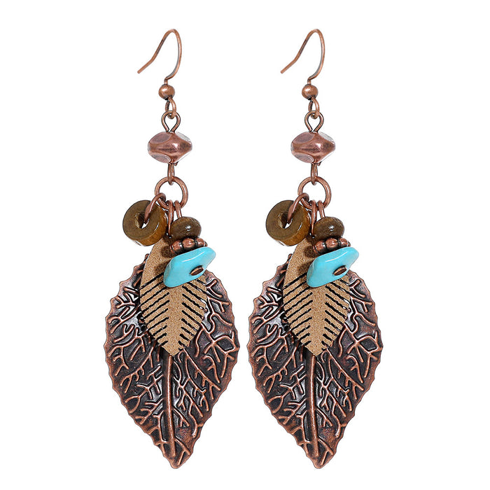 Wholesale Zinc Alloy Tassel Earring Set 12 Pairs - Vintage Ethnic Style Jewelry MOQ≥2