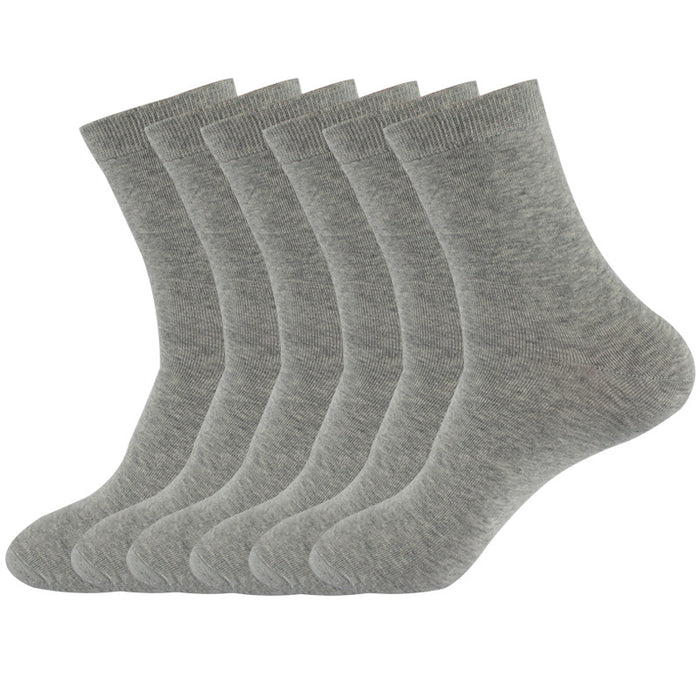 Wholesale Solid color formal socks, casual cotton socks, mid length socks, neutral socks, plus size