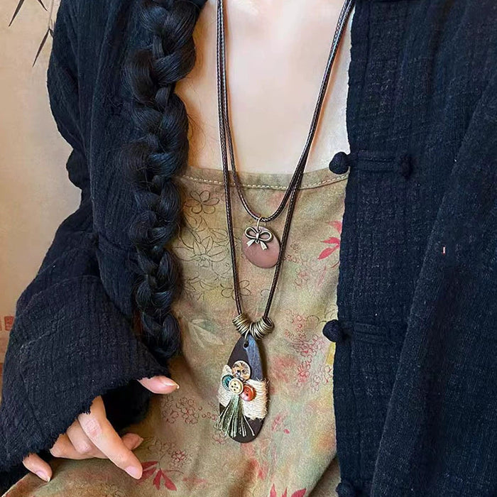 Wholesale Long sweater chain fashionable retro niche temperament high-end versatile necklace