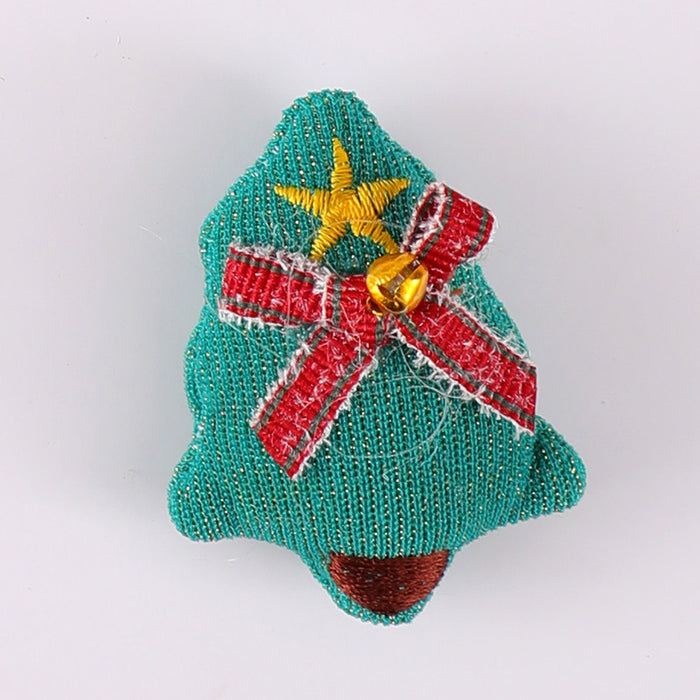 Wholesale Christmas Brooch Cute Plush Christmas Accessories Cartoon Pin Decorations Clothing Accessories