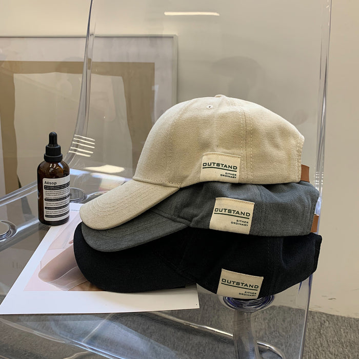 Wholesale New retro patchwork baseball cap versatile spring and summer sun hat soft top duckbill cap for men