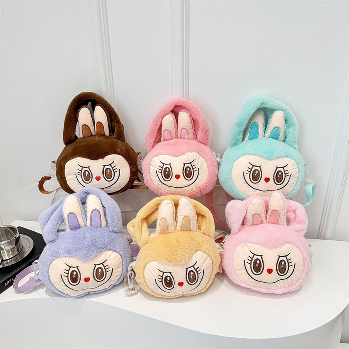 Wholesale Cartoon Cute  City Paradise  Crossbody Handbag Furry Crossbody