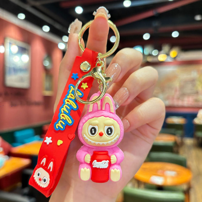 Wholesale Cartoon doll keychain cute little sheep doll keychain trendy toy gift pendant