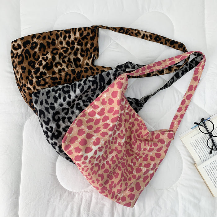 Wholesale Diagonal cross bag, large capacity single shoulder shopping bag, fashionable canvas bag