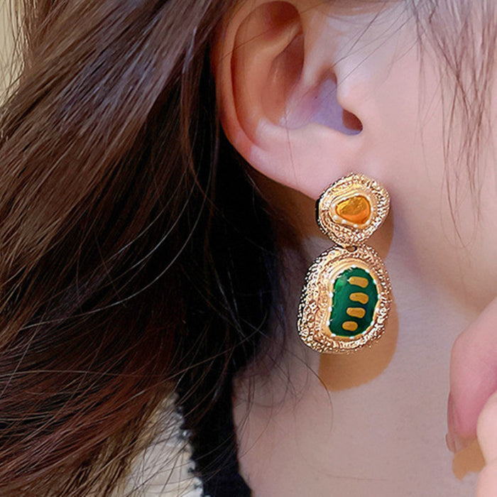 Wholesale Flower Tassel Zircon Earrings Copper Fashion Accessory MOQ≥2