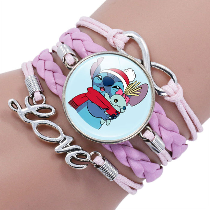 Wholesale Cartoon Braided Multi-layer Gemstone Bracelet JDC-BT-NH019