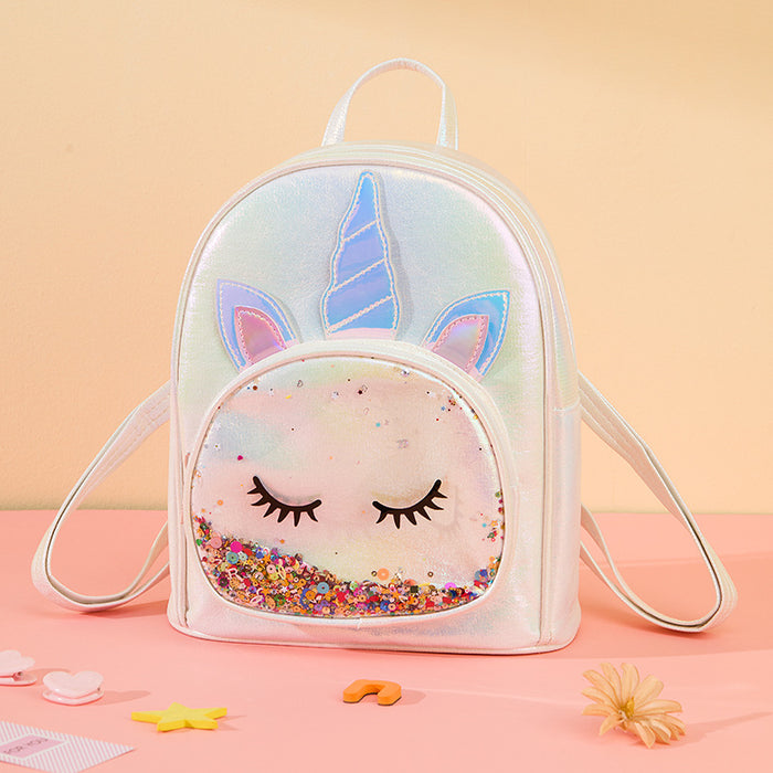 Wholesale Unicorn Shoulder Bag Children' s Fashion Cute Backpack Kindergarten Cartoon Small Schoolbag Environmental Protection Material