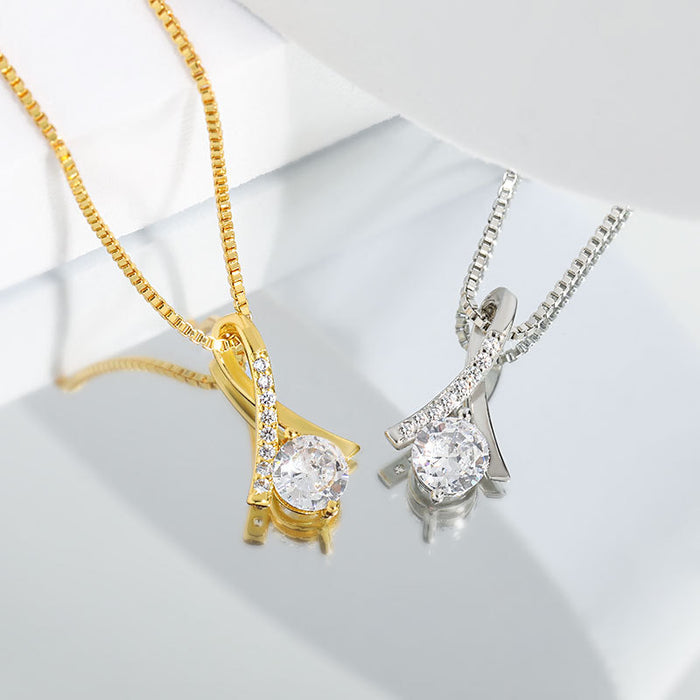 Wholesale A herringbone shaped collarbone chain with a high-end feel, simple lines, and a beautiful fishtail necklace