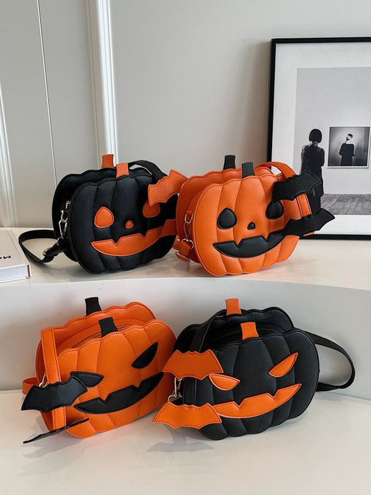 Wholesale Chic Pumpkin Shape Crossbody Bag PU Leather Small Shoulder Bag for Party