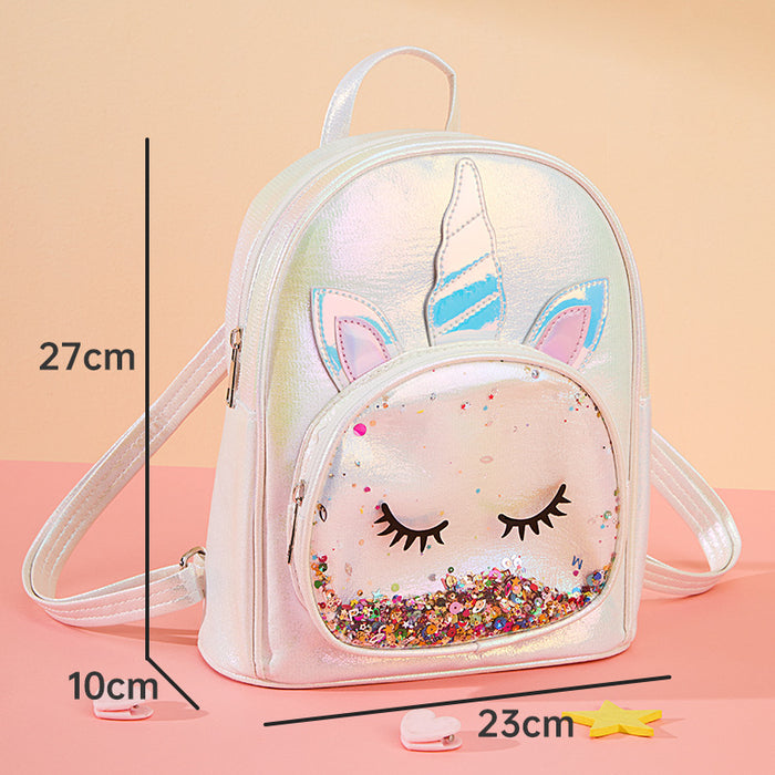 Wholesale Unicorn Shoulder Bag Children' s Fashion Cute Backpack Kindergarten Cartoon Small Schoolbag Environmental Protection Material