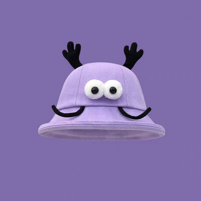 Wholesale Cute sunscreen basin hat, new cartoon fisherman hat