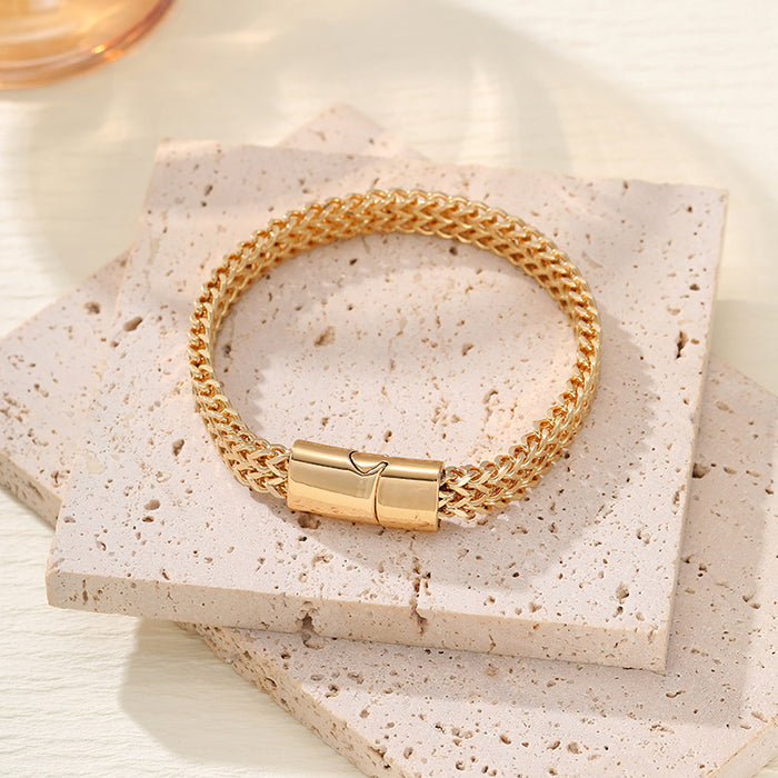 Wholesale hip-hop Stainless Steel fish scale punk Men's Bracelets