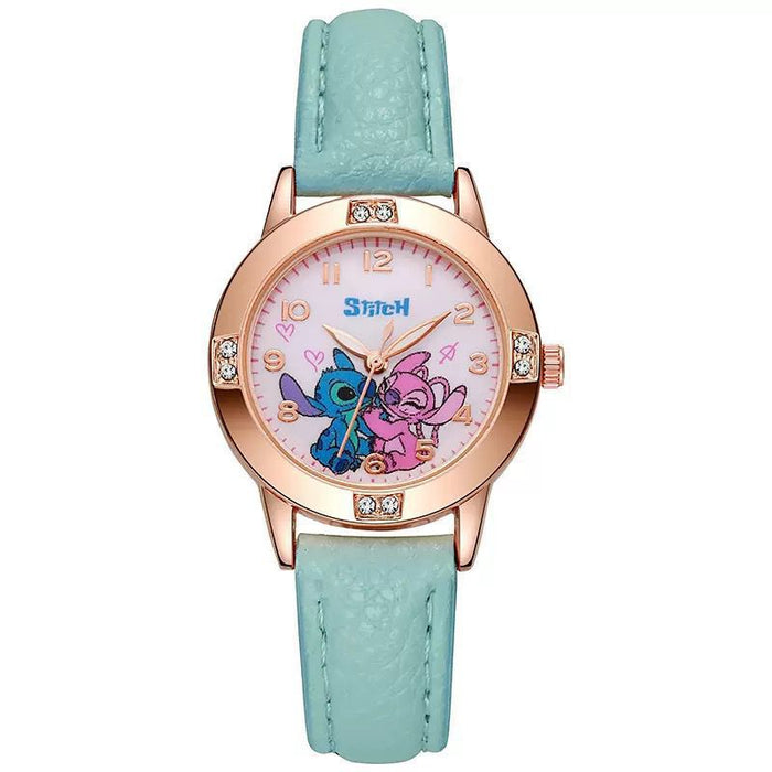 Wholesale Diamond Studded Leather Strap cartoon Watch Women's Quartz