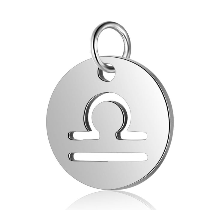 Wholesale Constellation pendant stainless steel pendant electroplated polished steel color stainless steel constellation pendant