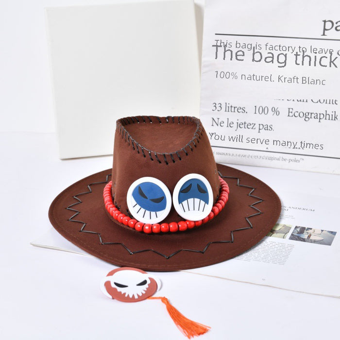 Wholesale Cowboy Hat Cosplay Props Accessories For One Piece Anime Cartoon Character Jeans Hat