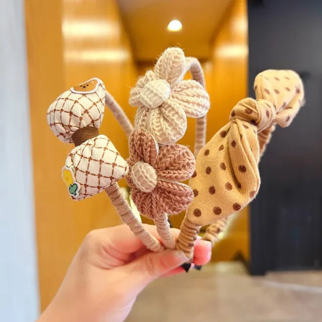 Wholesale Children' s headband girls non-slip baby hairpin headdress little girl rabbit ear bow headband