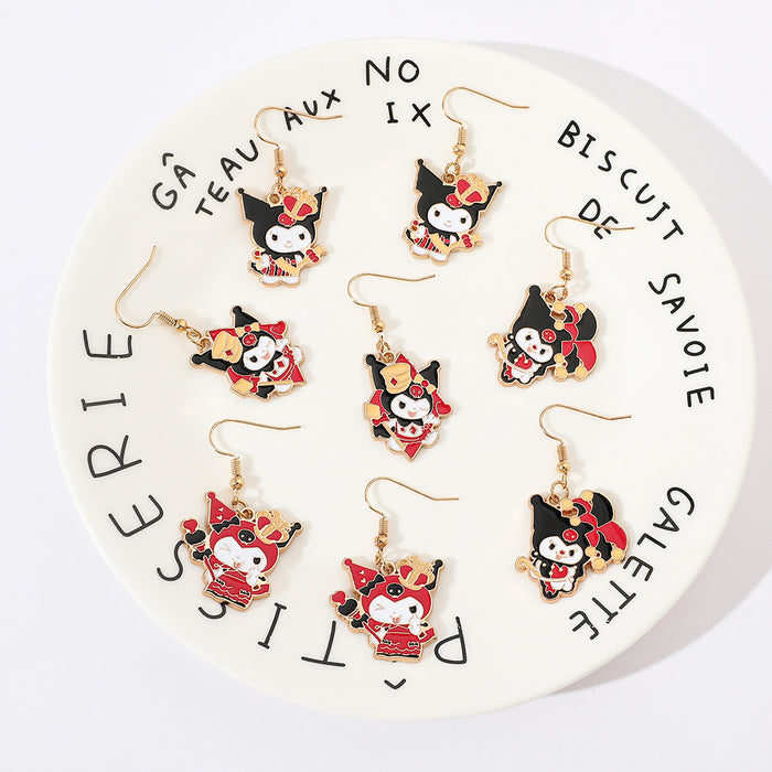 Wholesale Christmas Earrings Ear Hooks  Fashion Cartoon    Student Ear Jewelry